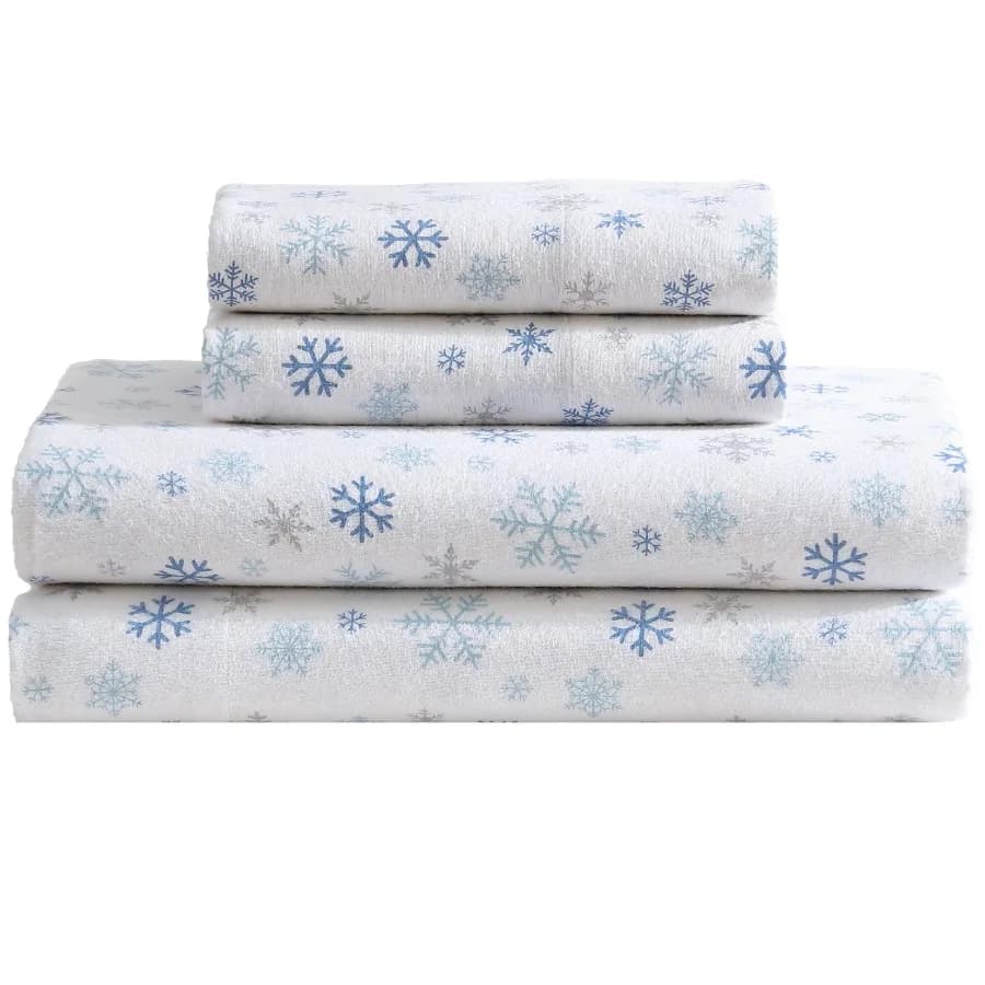 Cotton Flannel Bed Sheet Set King Warm and Cozy