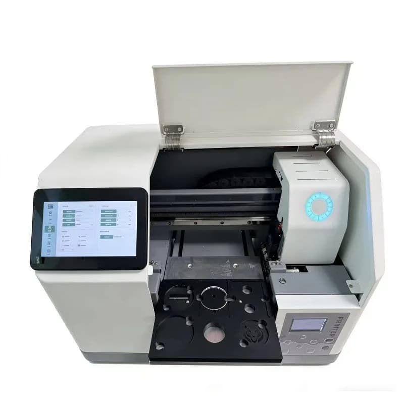 【Best-seller】Stampante UV Intelligente AI Formato A5 XP600, Stampante a Getto d'Inchiostro UV Flatbed Controllata da App Mobile per Cover di Telefoni di Piccolo Formato