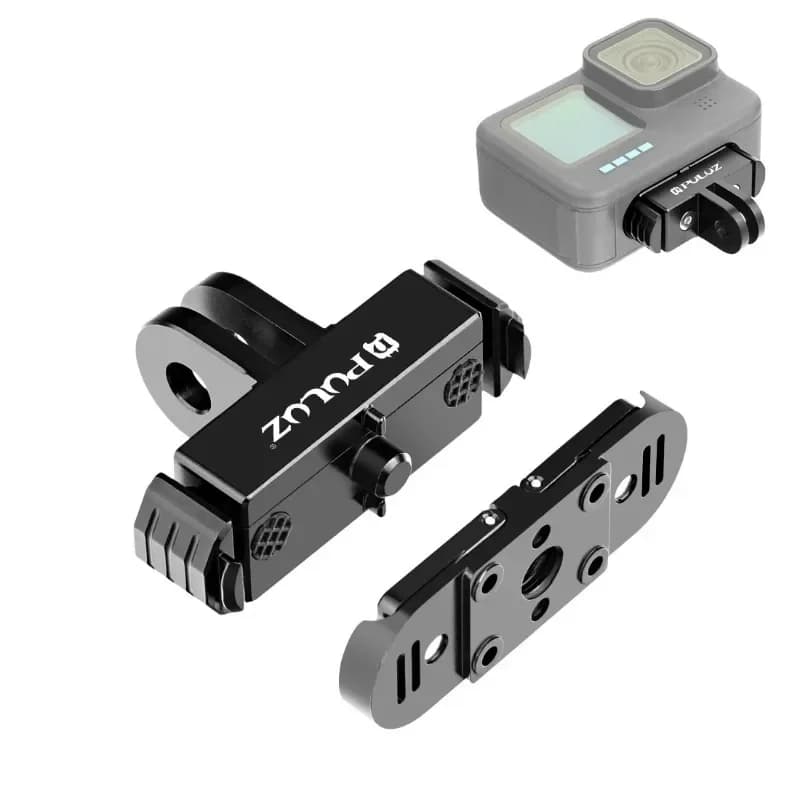 Aluminum Quick Release Magnetic Folding Finger Base Mount for GoPro HERO12 11 10 9 Black/ 11 Black mini/ Max Accessories