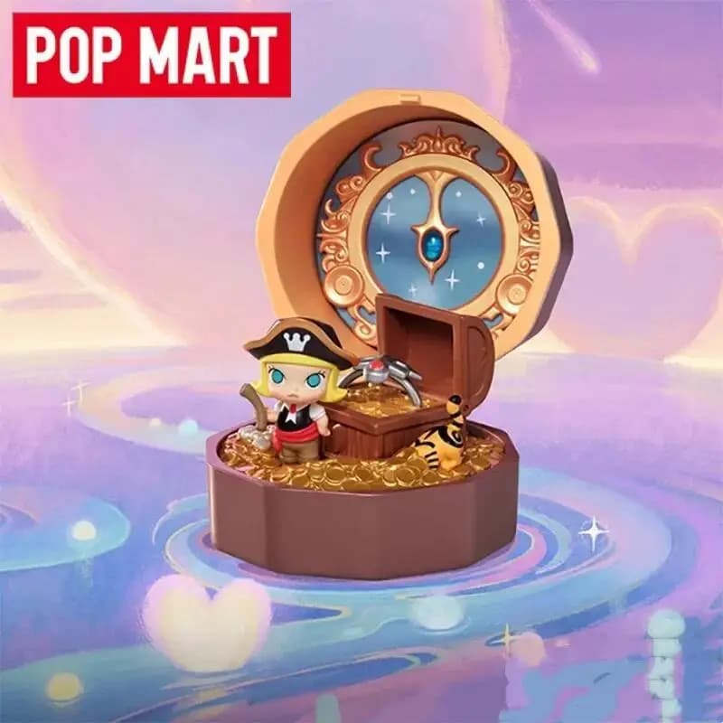 POP MART Romantic Ring Box Serie 4 Set di scene Scatola cieca Giocattoli Kawaii Anime Action Figure Sorpresa Mistero Box Bambole Modello da tavolo
