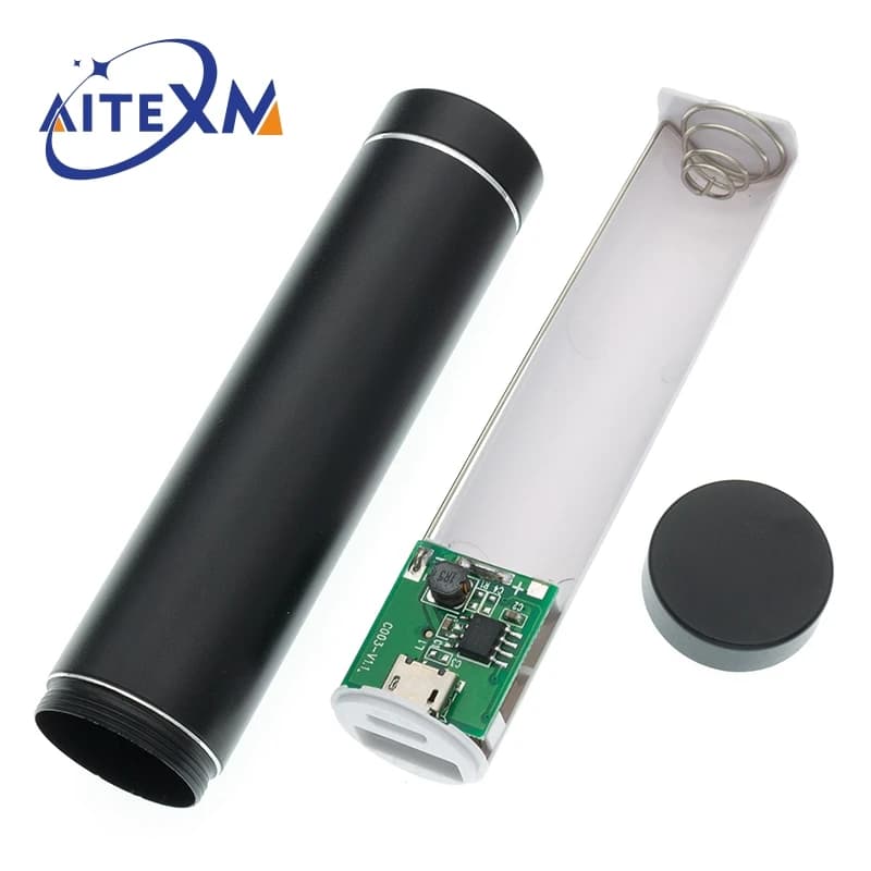 1PCS/3PCS Metal Power Bank DIY Kit Storage Case Box Free Welding Dress 1X 18650 Battery 5V 1A External USB Charger YANXD