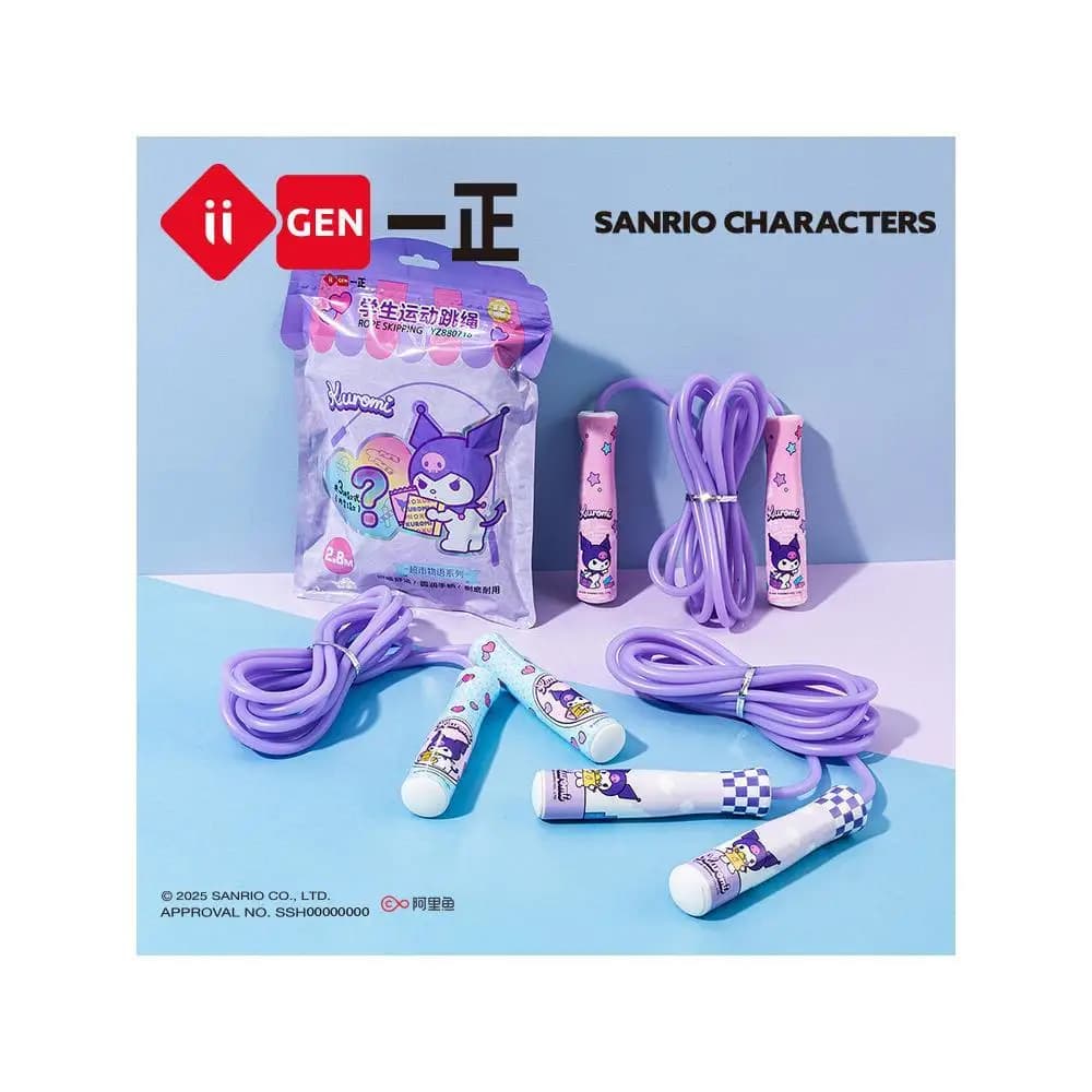 Corda per Saltare Hello Kitty Sanrio, Design Anime Carino e Creativo, Multi-Stile, Resistente all'Usura, Regalo Kawaii per Studenti
