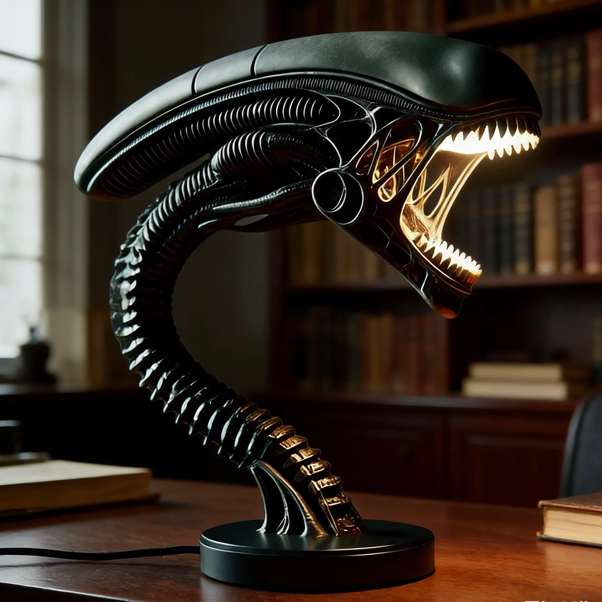 Lampada a Forma di Creatura Aliena, Luce Notturna da Tavolo per Camera da Letto, Supporto per Luce Decorativa, Ornamento per Casa, Lampada da Scrivania