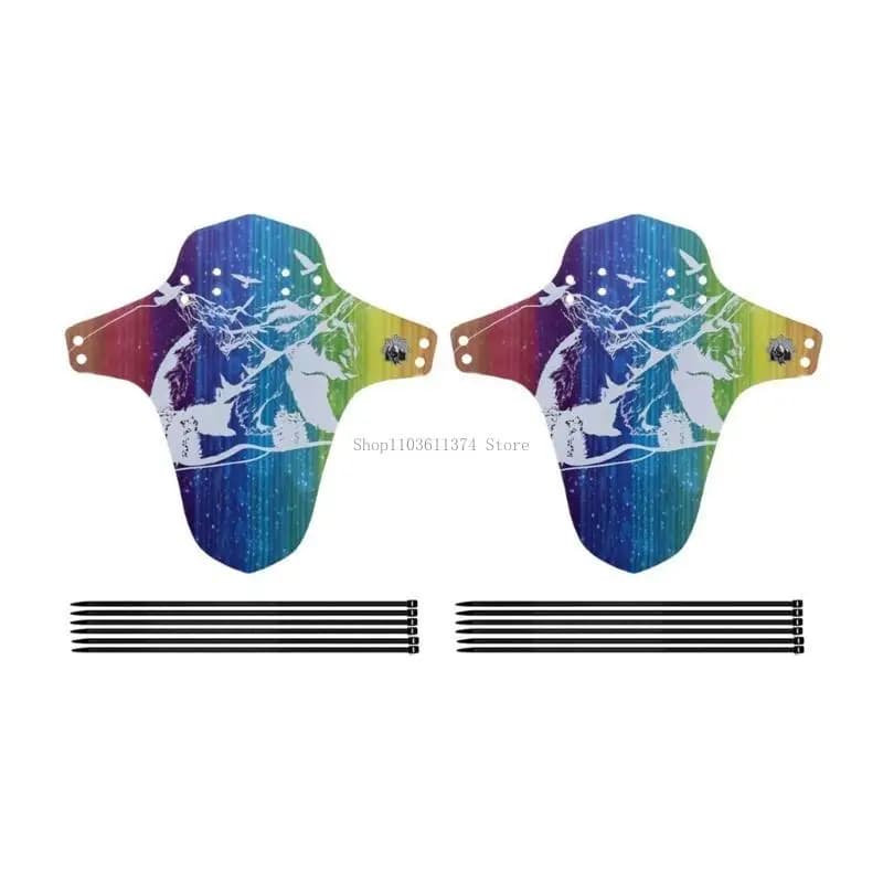 Pack of 2 snow bicycle mudguards, cycling paraspruzzi, universal, proof sketches