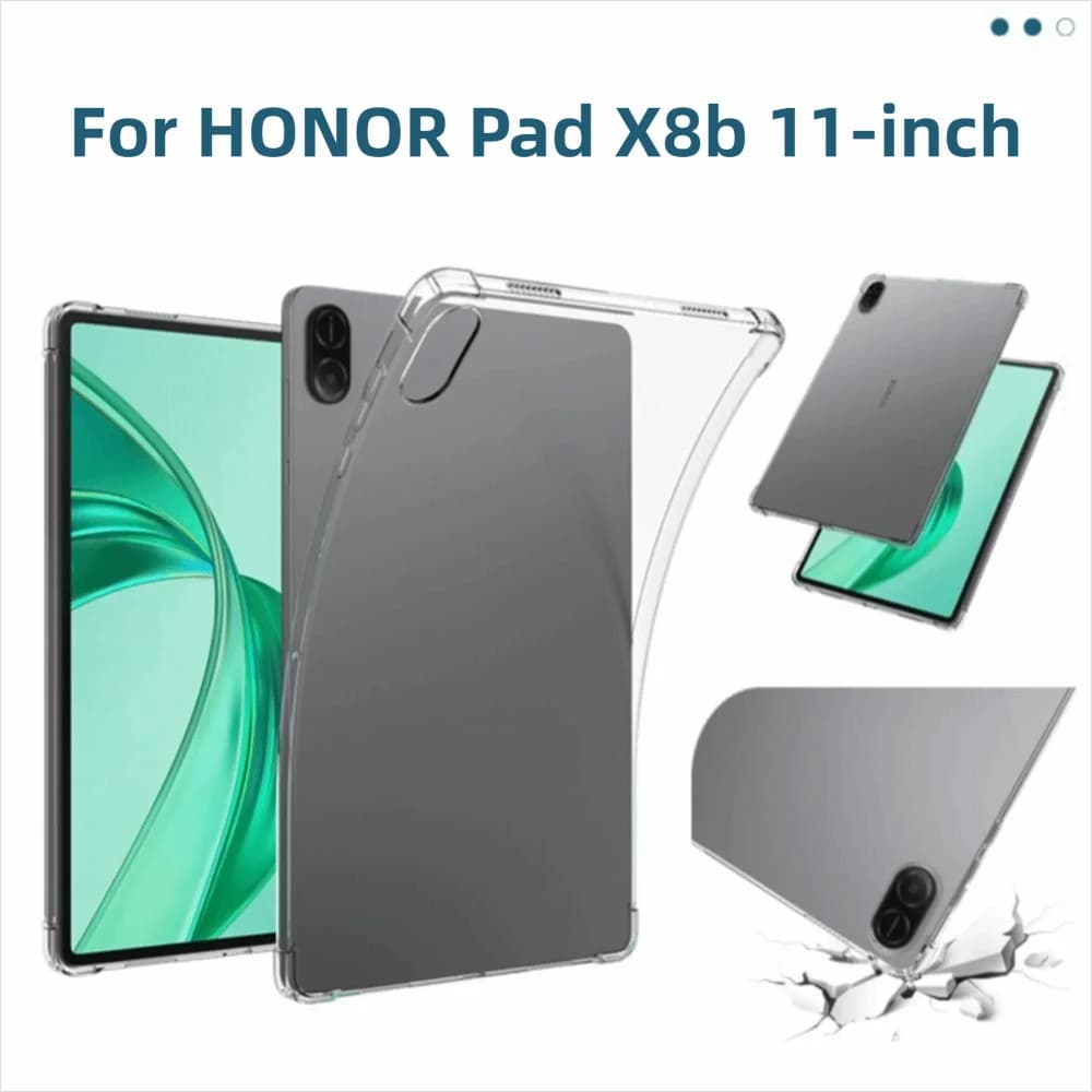 High Quality Anti-fall 11in Tablet Case Air Bag Transparent Protective Cover Shockproof TPU Clear Back Shell for HONOR Pad X8b