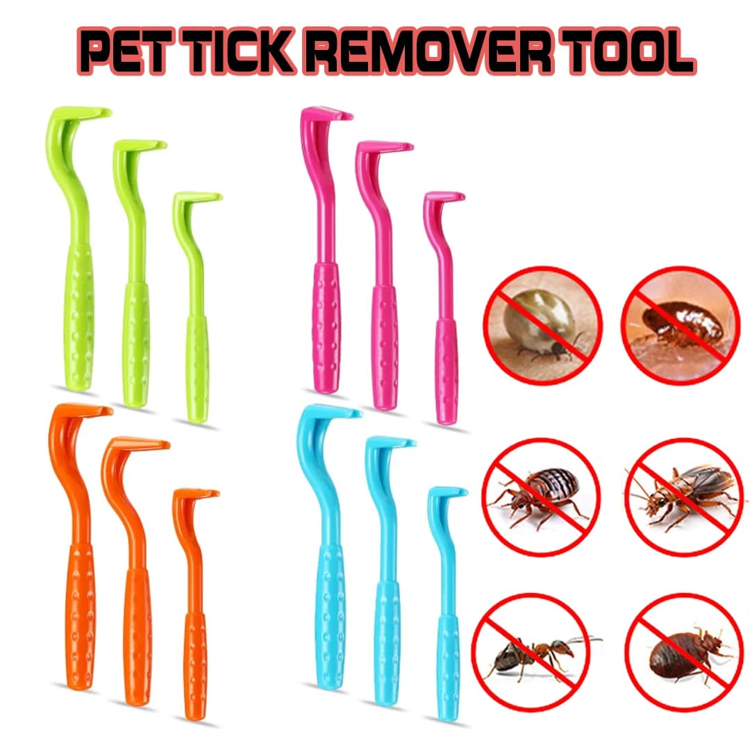 3 Pcs Pet Flea Remover Beauty Insect Clamps Remove Lice Ticks Worms from Cats & Dogs Cleaning Tools