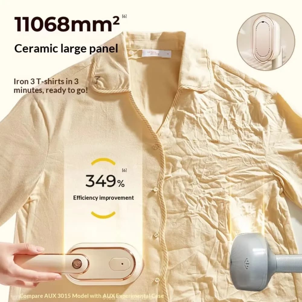 Handheld Garment Steamer, Small Foldable 1000W Steam Iron, Anti-Dry Burning, Portable Clothes Steamer for Home Travel