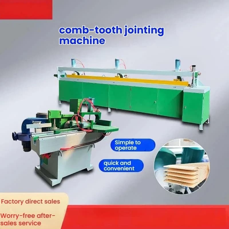 Macchina Semi-Automatica per Giunzioni a Dita di Blocchi di Legno con Alimentazione Elettrica, per Fresatura, Tenonatura e Giunzione a Pettine