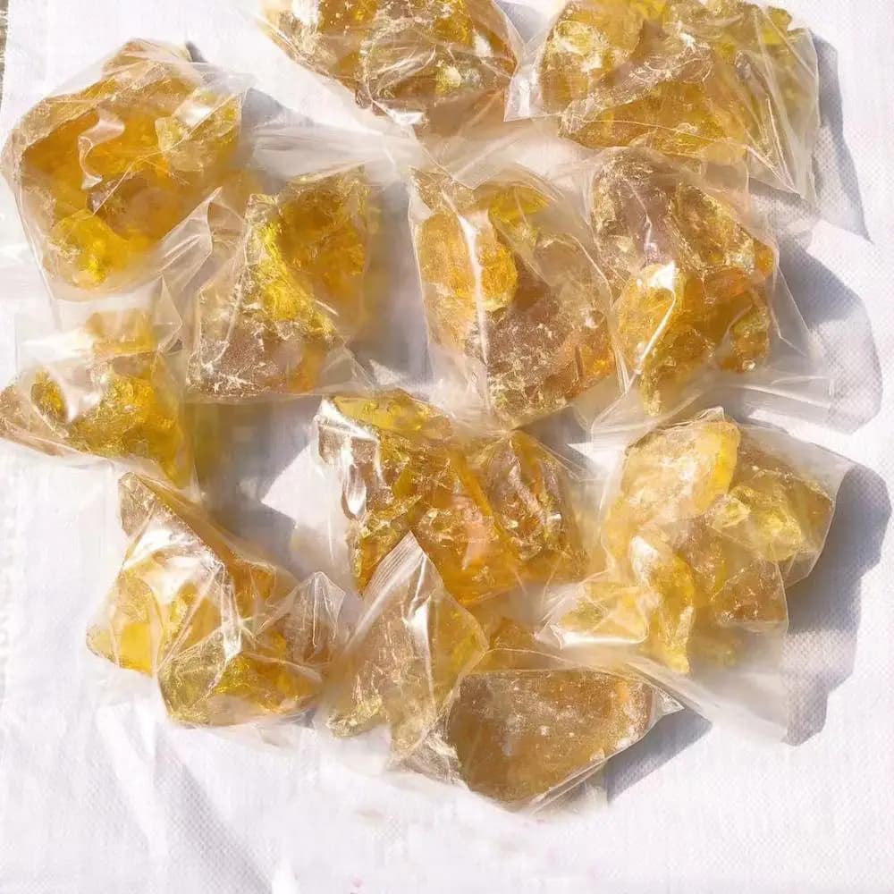 Colofonia di pino - Resina per albero - Involucri alimentari in tessuto di cera d'api per la produzione di colofonia, Forma di roccia per pepita di gomma, Potenziatore per impugnatura manuale, Polvere di rosa
