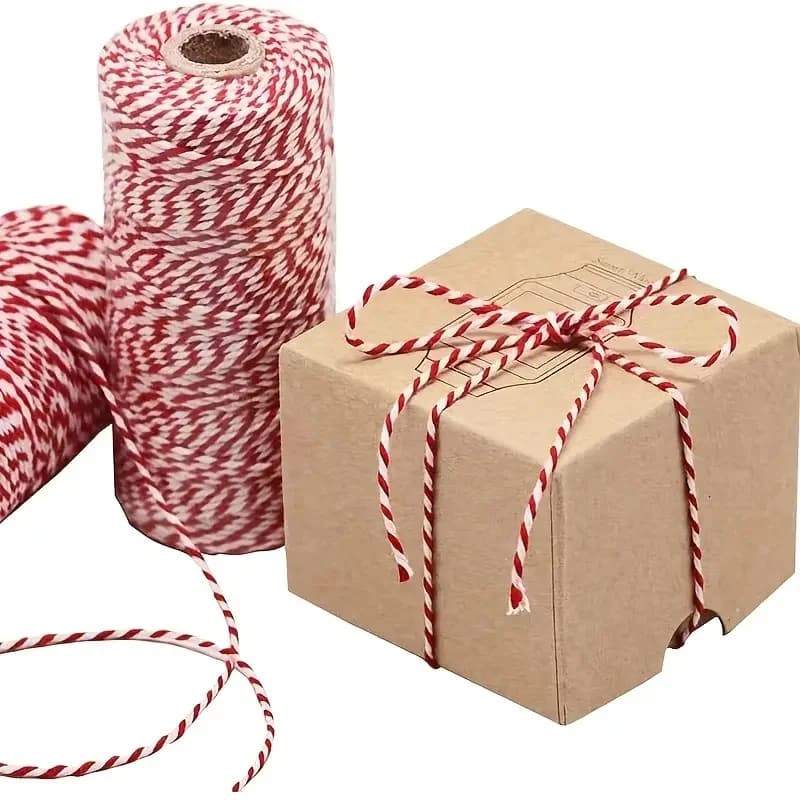 100 M/Rotolo Bakers Spago Cotton String Corde Corda For Home Decoration Handmade Christmas Gift Packing Mestiere FAI DA TE Packs Gift