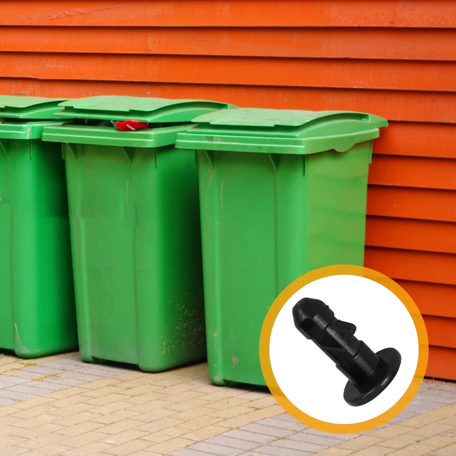 8Pcs Garbage Can Lid Pin Trash Bin Locking Replacement Parts Sturdy Design for Wheeled Bin Secure Closure Reliable Performance