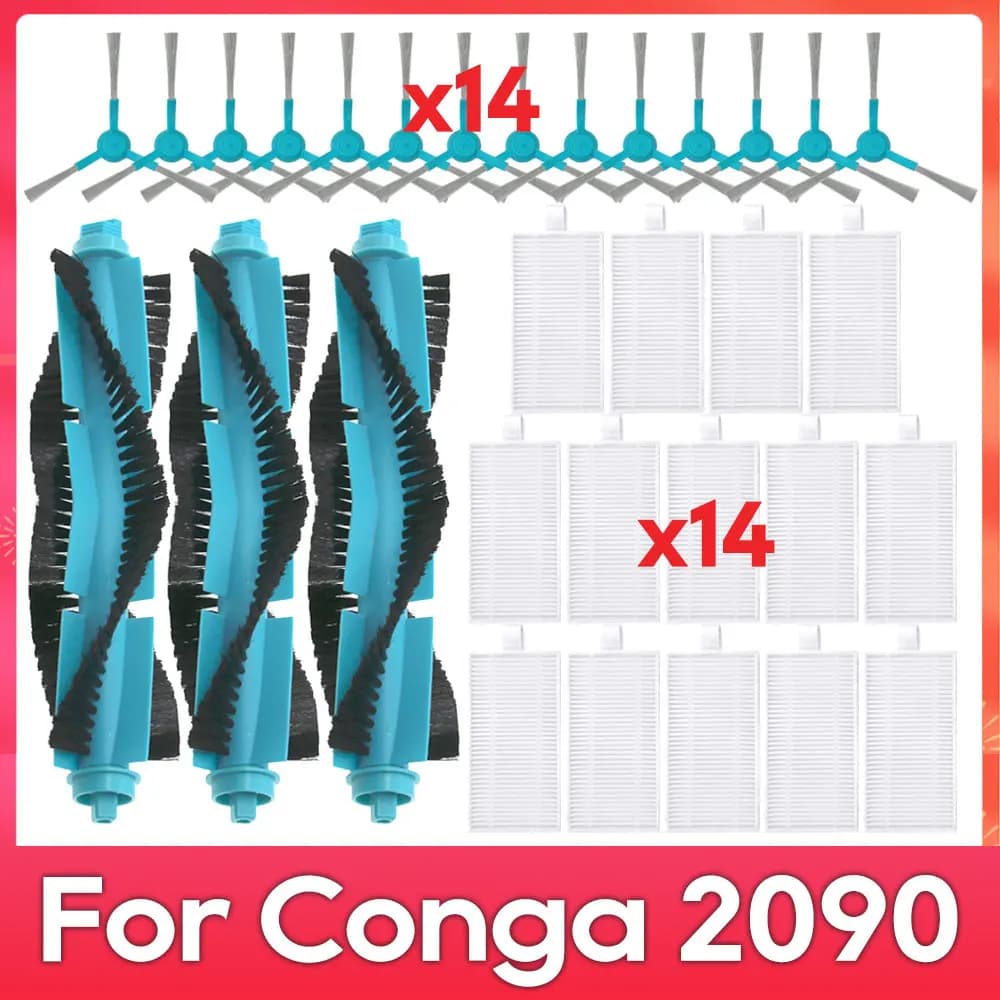 Compatibile con Conga 2090 Spazzola laterale a rullo Filtro Hepa Accessori per aspirapolvere robot