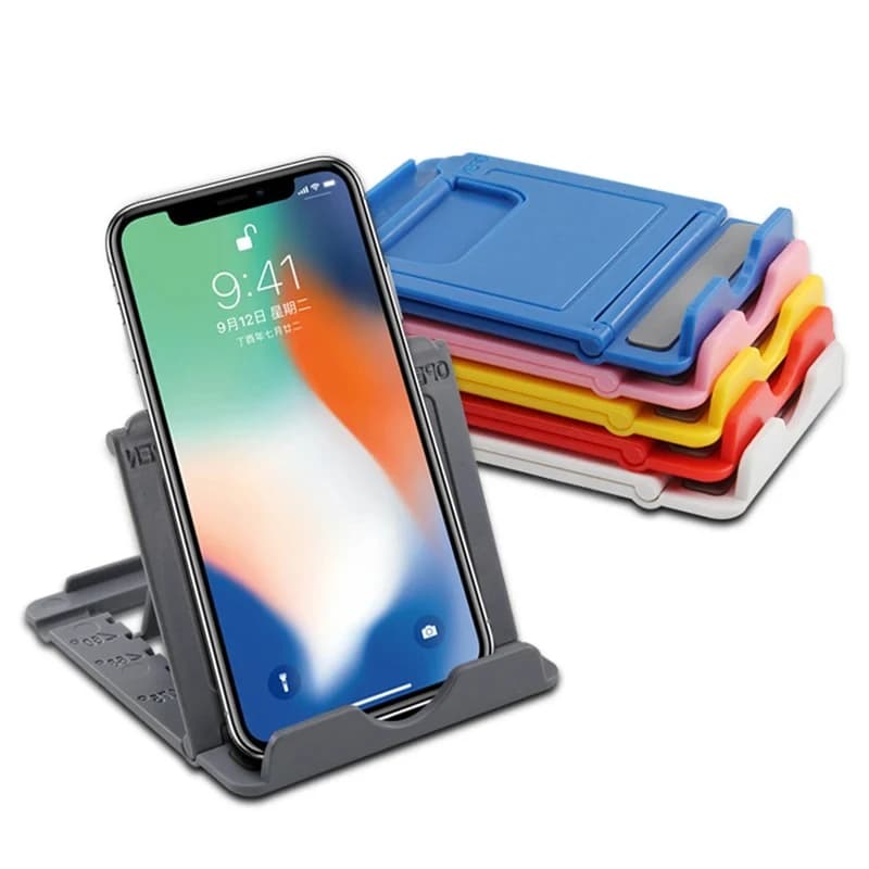 Supporto per telefono Supporto da tavolo per treppiede per telefono cellulare per iPhone Xsmax 12 13 Pro Huawei Xiaomi Mi 9 Supporto da scrivania pieghevole in plastica