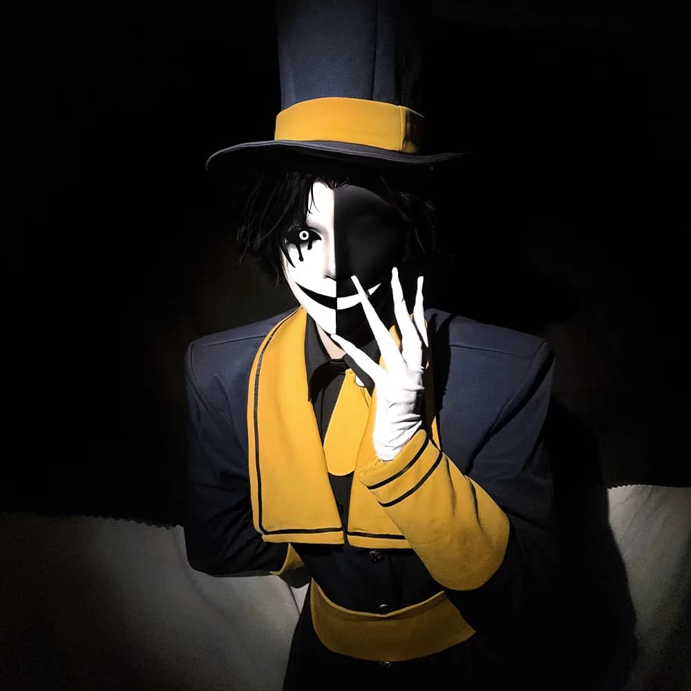 The Freak Circus Ticket Taker Cosplay Costumes Game Character Halloween Party Costume Performance Clothes for Adults