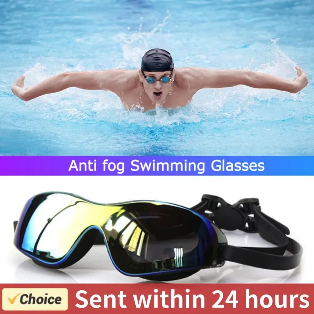 Professional swimming glasses anti-fog without leaking dive glasses with plaque for women young children