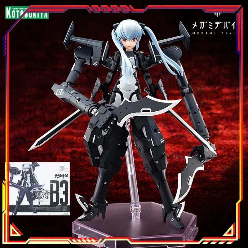 Kotobukiya MEGAMI DEVICE B3 Demon Type Storav Action Figure Anime, Modellino da Assemblare, Giocattolo da Collezione, Ornamento