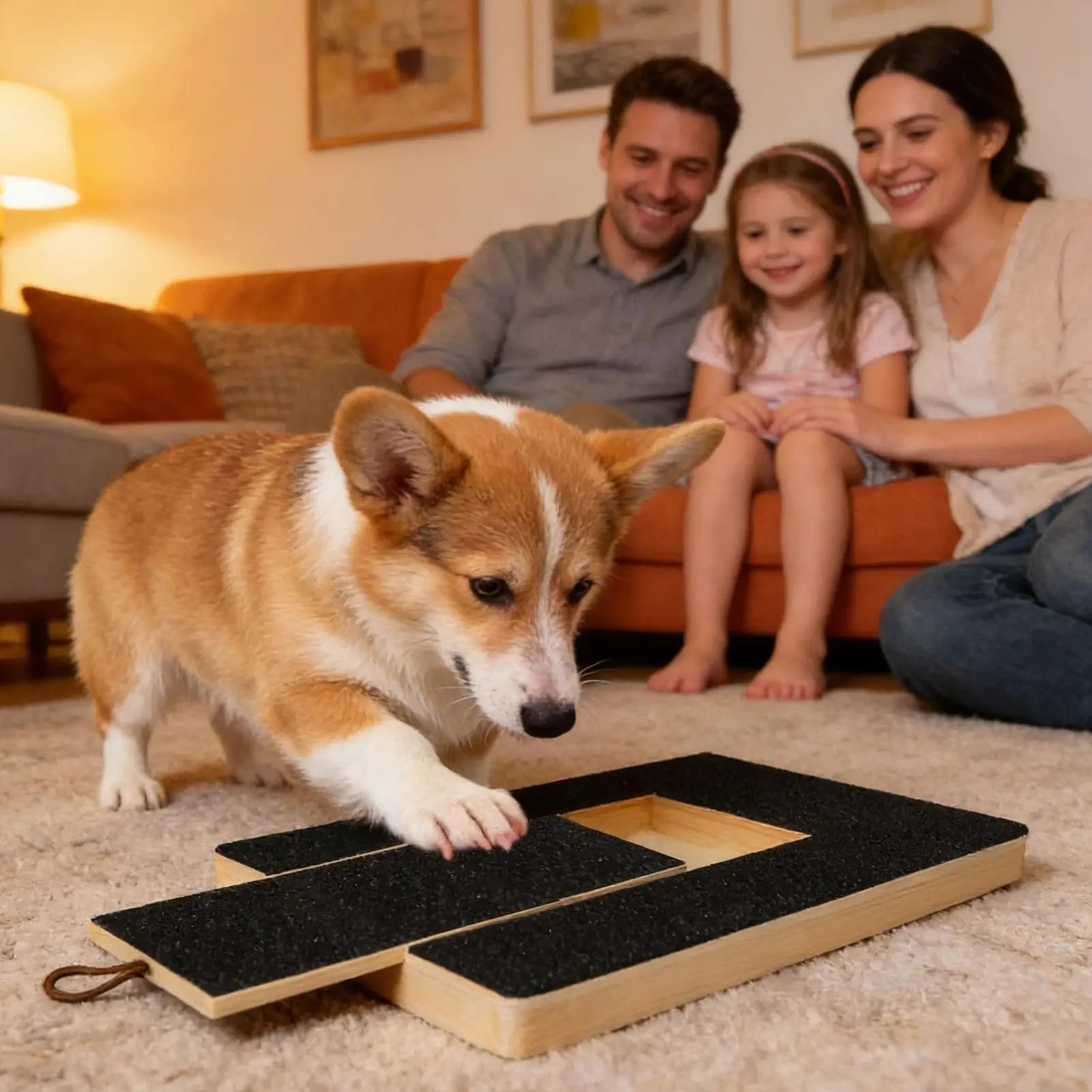 Wooden Dog Scratching Board Pull-Out Wear-resistant Dog Nail File Board Non-shedding Snack Box Dog Scratching Pad Paw Care