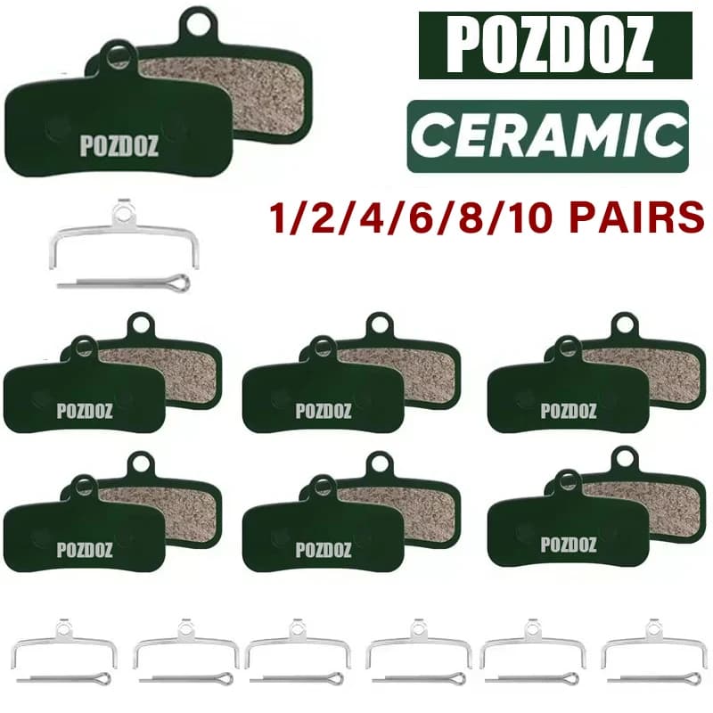 POZDOZ Pastiglie freno a disco idraulico in ceramica Pastiglie freno a disco resistenti all'usura per SHIMANO D02S N03A MTB 1/2/4/6/8/10Pair Pastiglie freno MTB