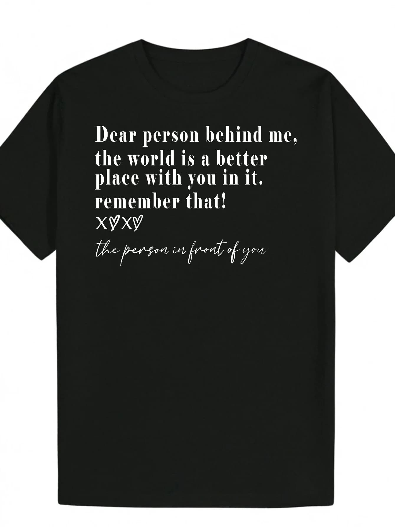 Men's slim t-shirt printed with heart-shaped pattern, round neck and short sleeves, casual and comfortable.