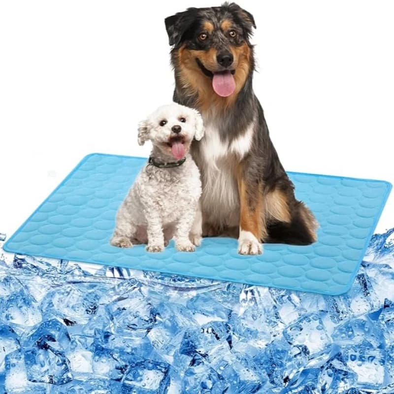 Tappetino Refrigerante Traspirante per Animali Domestici, Cuscino Rinfrescante Estivo in Seta Ghiacciata Lavabile per Cani e Gatti, Uso Interno ed Esterno, Coperta Refrigerante