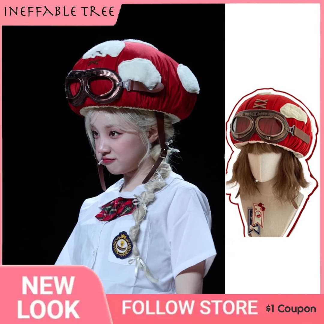 Flying Red Mushroom Lolita Red Lolita Strap Bonnets Hats for Women Girl Cute Handmade Cartoon Toadstool Caps Gorras Para Mujer
