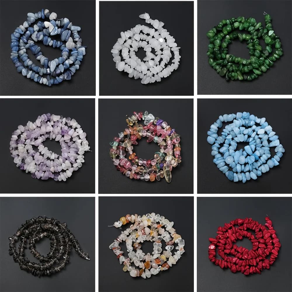 16 pollici 5-12mm pietra naturale irregolare ghiaia chip perline distanziatrici per braccialetto collana orecchini gioielli fai da te che fanno forniture