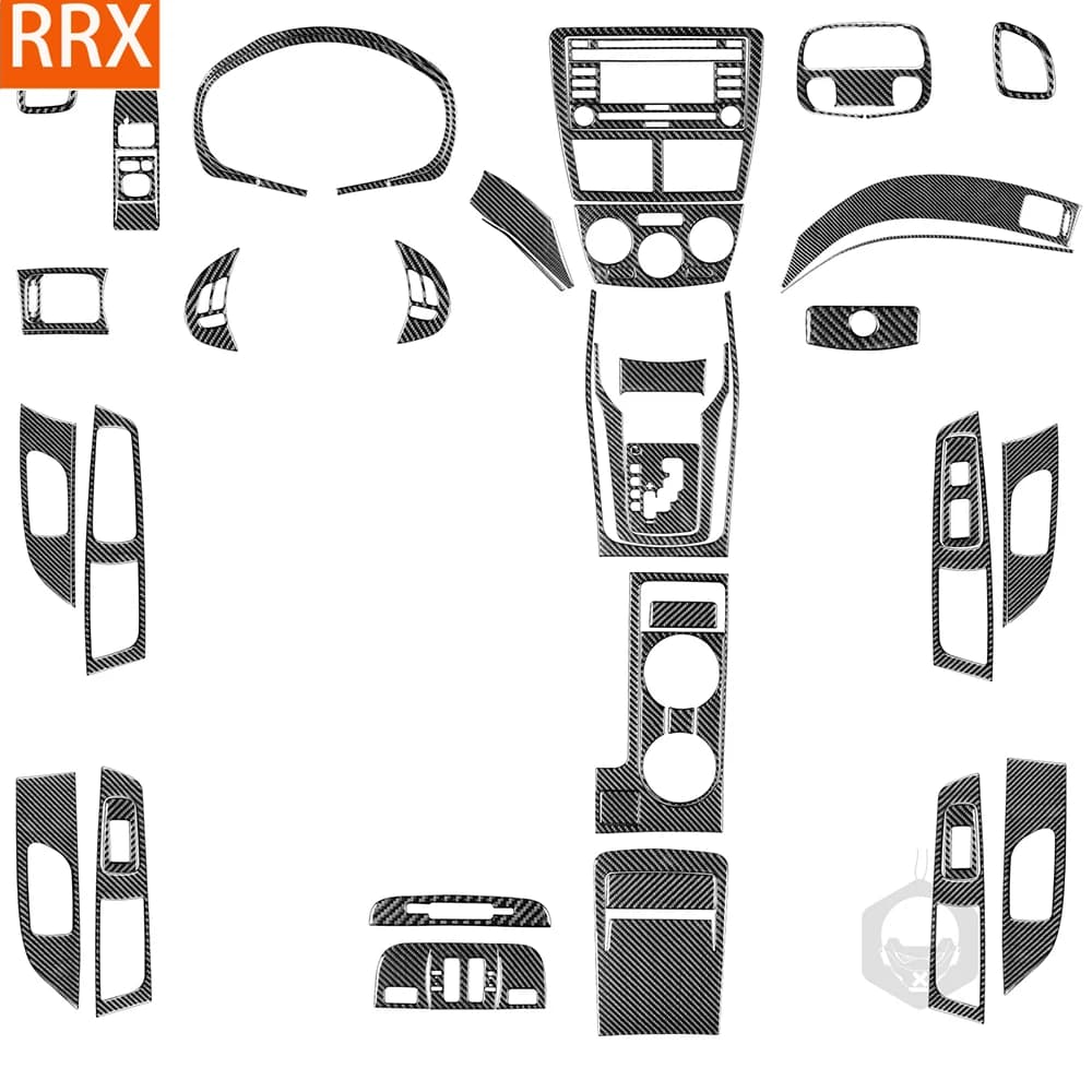 For Subaru Impreza 2009 2010 2011 Real Carbon Fiber Gear Shift Window Lift Panel Car Interior Accessories Decorative Stickers