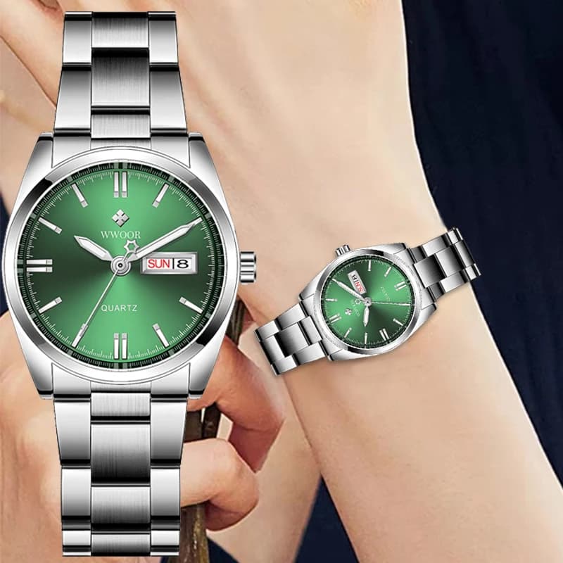 WWOOR New Elegant Women's Watch Waterproof Fashion Casual Green Quartz Bracelet Women's Watch Montre Femme