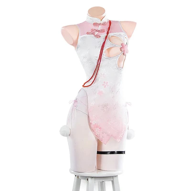 Azur Lane Costume Cosplay Anime Gioco di ruolo Vestito Cheongsam rosa sexy per donne Festa di fumetti per adulti