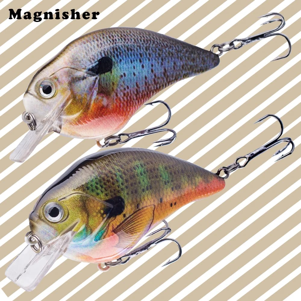 Magnisher Square Bill Crankbait 7.5cm 15.5g Galleggiante Esca dura Wobblers Esche da pesca Manovella Esca artificiale Attrezzatura da pesca
