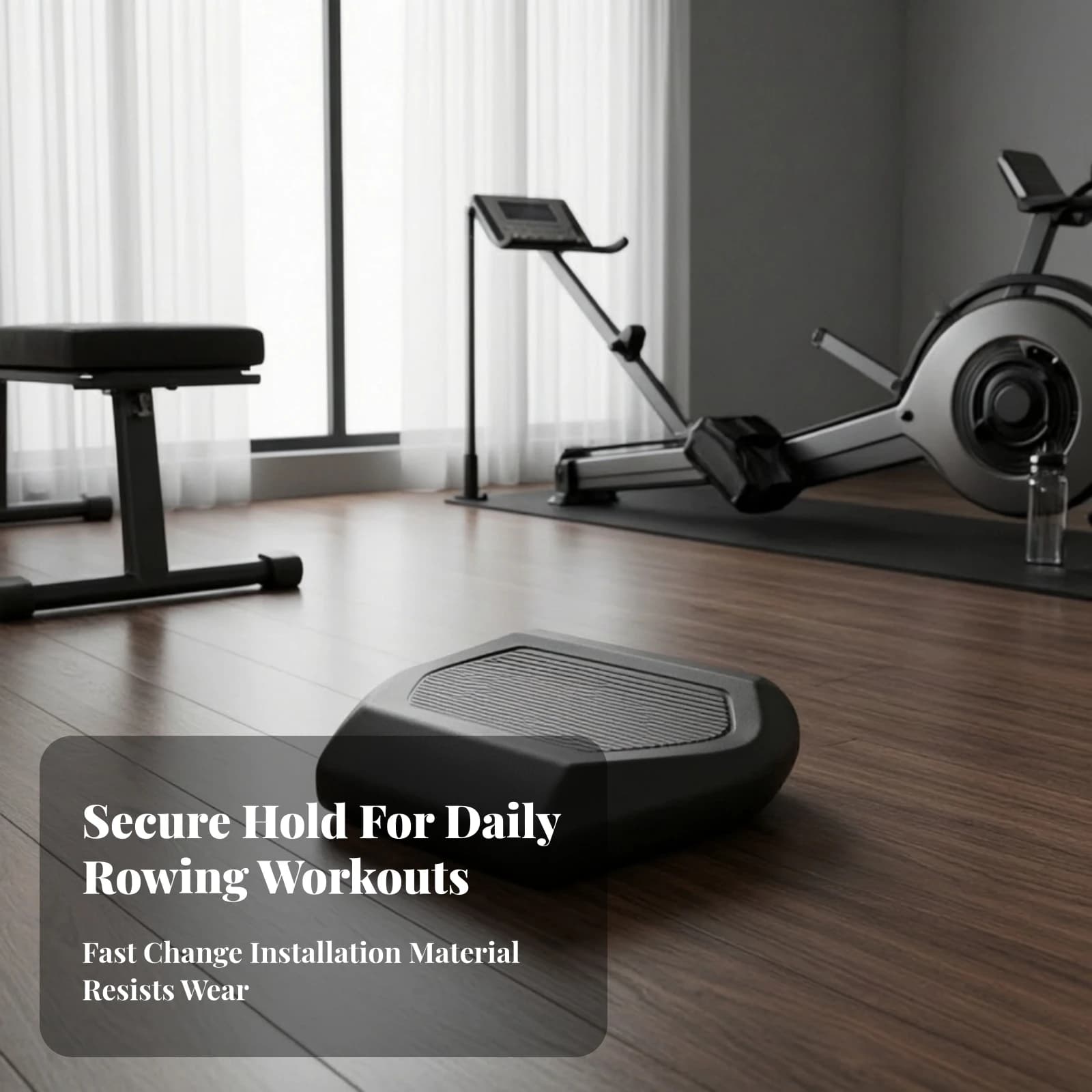 Rowing Machine Seat Cushion Ergonomic Rower Seat Cushion Molded Pressure Relief for Rowers, Home Gym