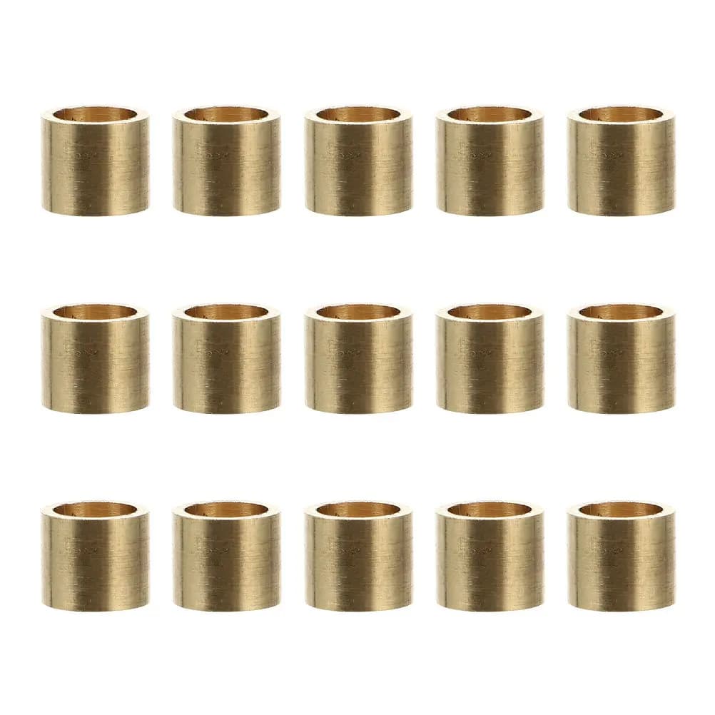 15Pcs Copper Cue Ferrules for Pool Snooker Billiards Replacement Parts Long Service Life Precise Ball Control Compact Storage