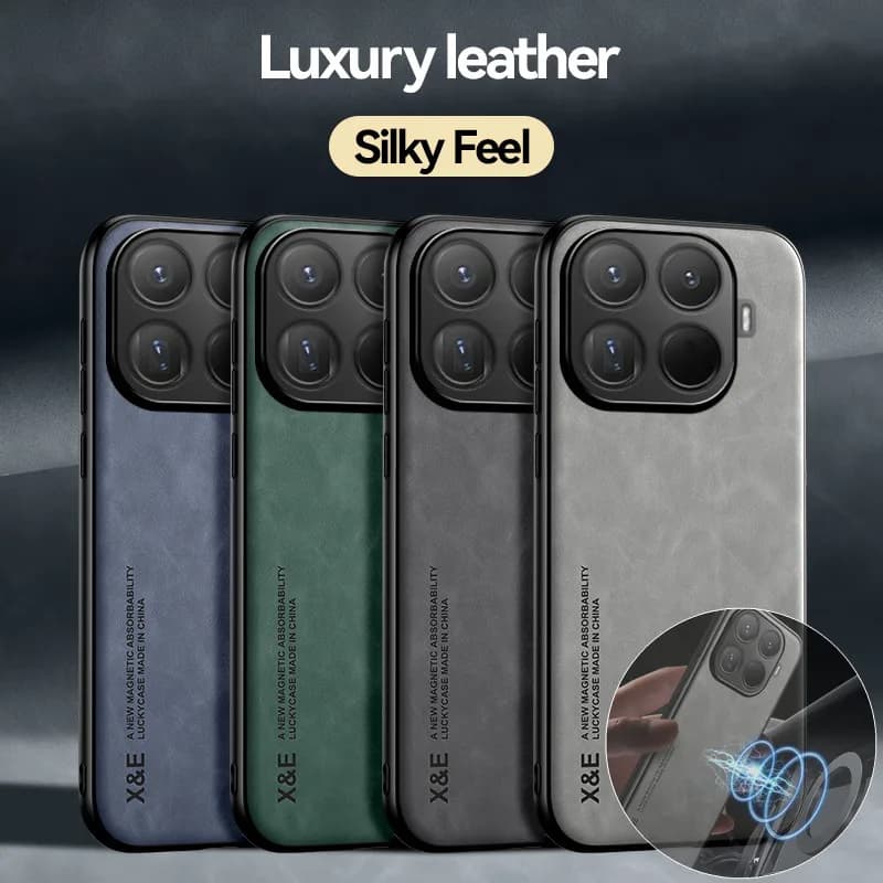 Custodia magnetica in pelle di pecora per Xiaomi 15T Pro 14T Pro 13T Pro 12T Pro 11T Pro 15Ultra 14Ultra 13Ultra morbida copertura antiurto