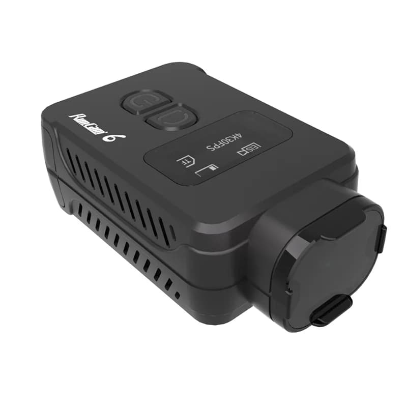 RunCam 6 4K 30HD Fotocamera FPV portatile ad azione Sensore IMX377 (12MP) Formato video MP4 Fotocamera FPV con scheda Micro SD supportata
