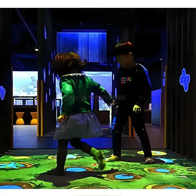 Wmwmnu 3D Interactive Floor Projector Game Immersive Projection Screen System Hologram Dance Floor for Indoor Amusement