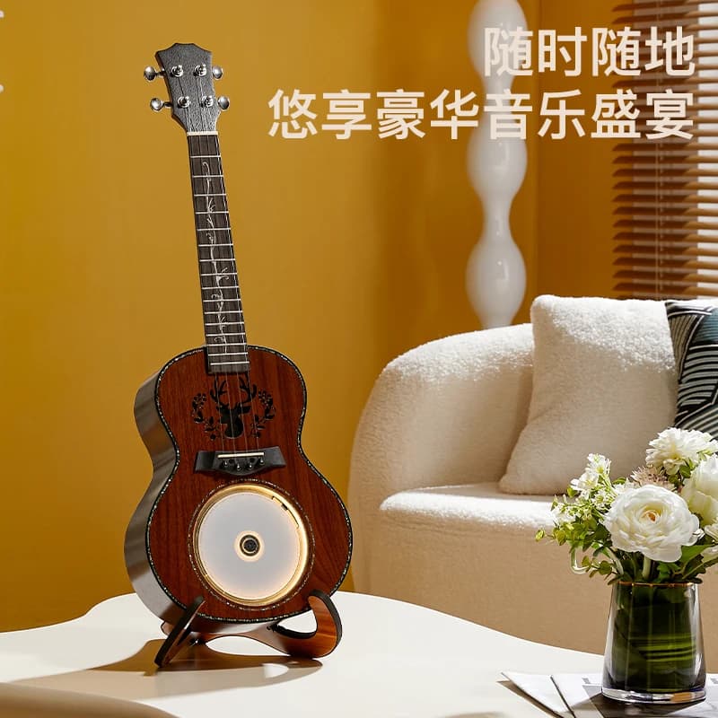 Lettore Lettore Bluetooth Creativo Ukulele Ornamento Regalo stereo