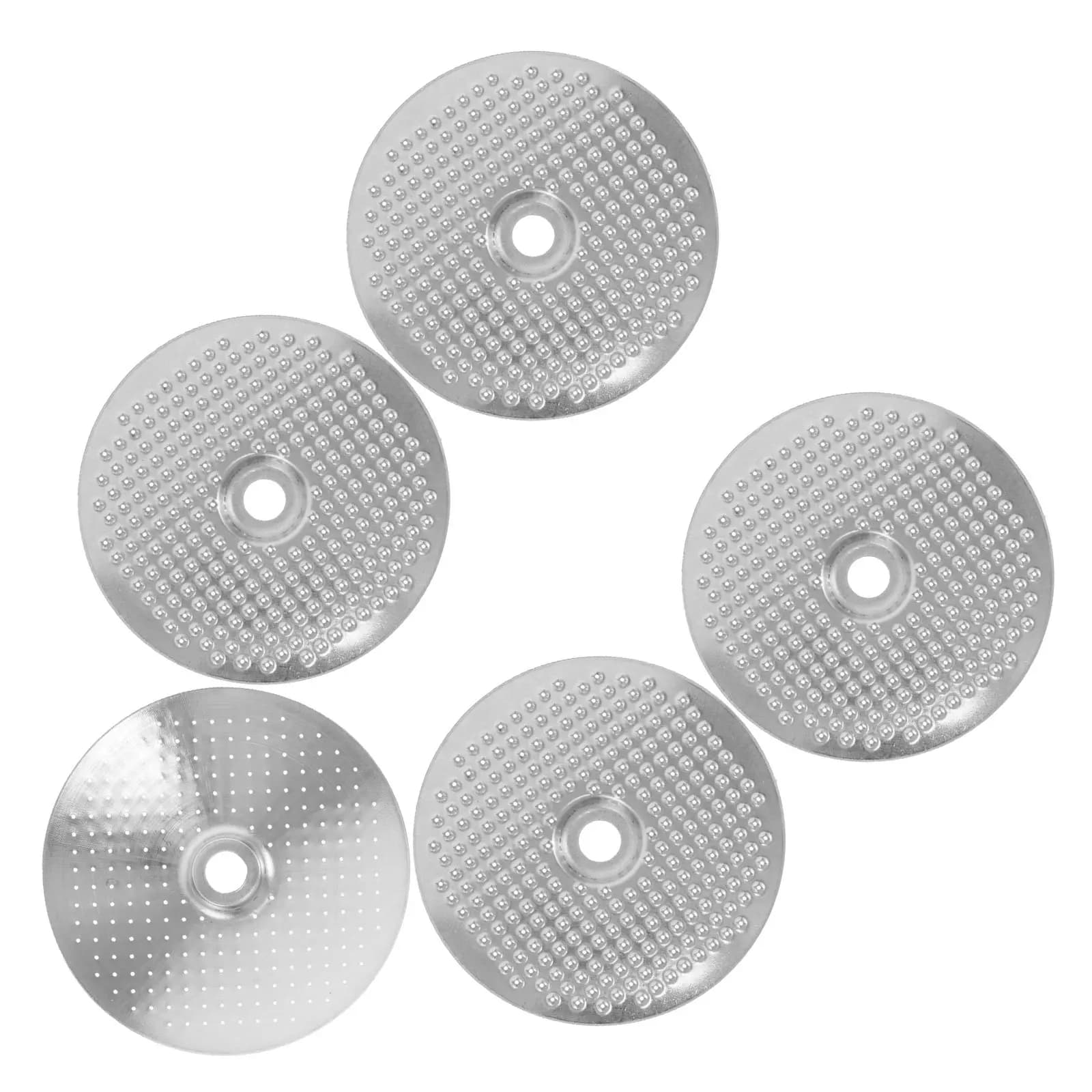 5pcs Coffee Machine Screen 1.65" Od Stainless Steel Reusable Espresso Filter Mesh Plate For Bottomless Portafilter Brewing Tools