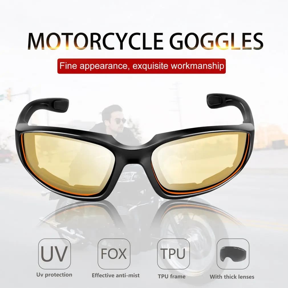 Fashionable motorcycle glasses anti-reflective vintage windproof women glasses safety sunglasses sunglasses protection for eyes