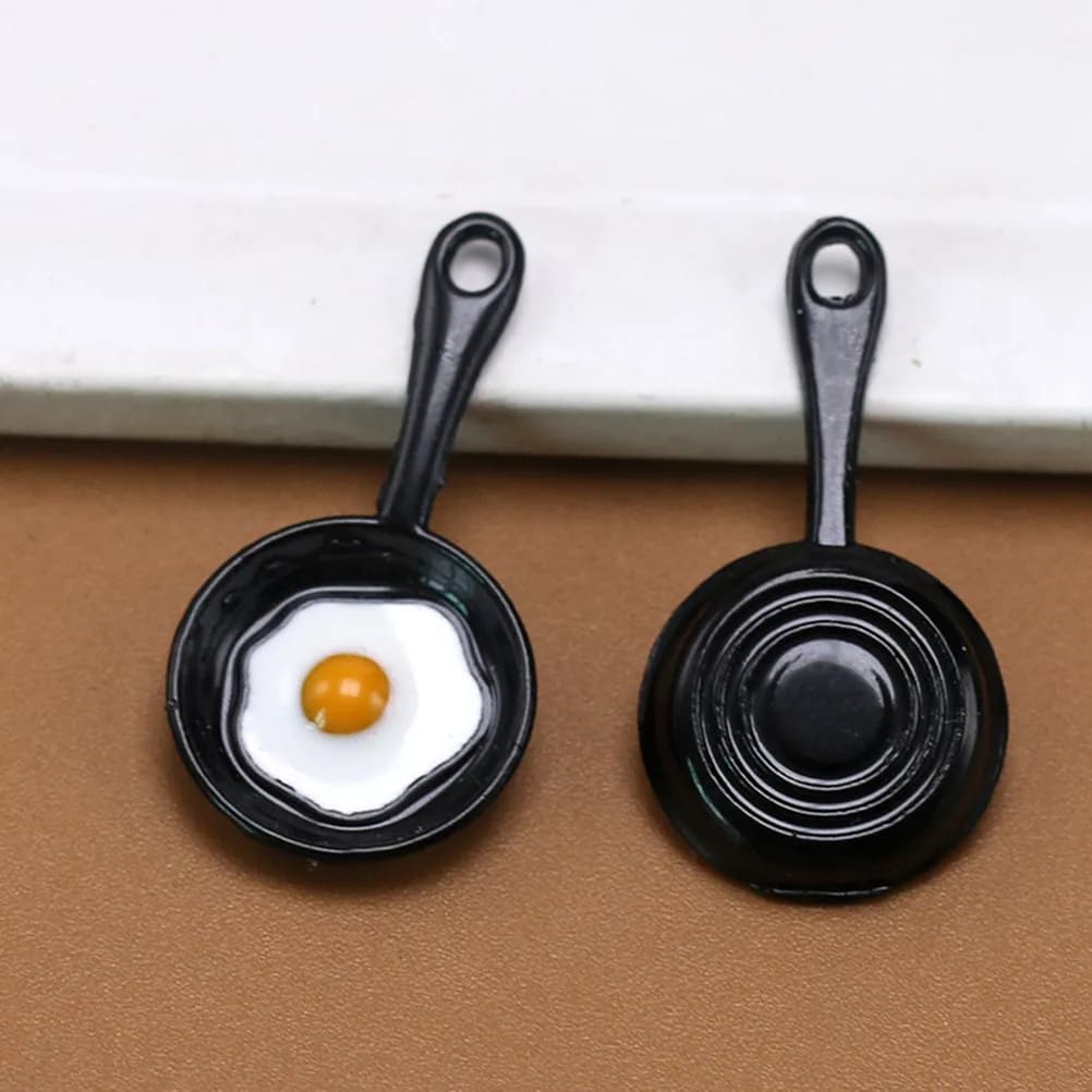 10 Pezzi Ciondoli a Forma di Padella in Lega per Creazione Gioielli Fai da Te, Collane, Bracciali, Orecchini, Portachiavi, Cavigliere, Decorazioni Cosplay