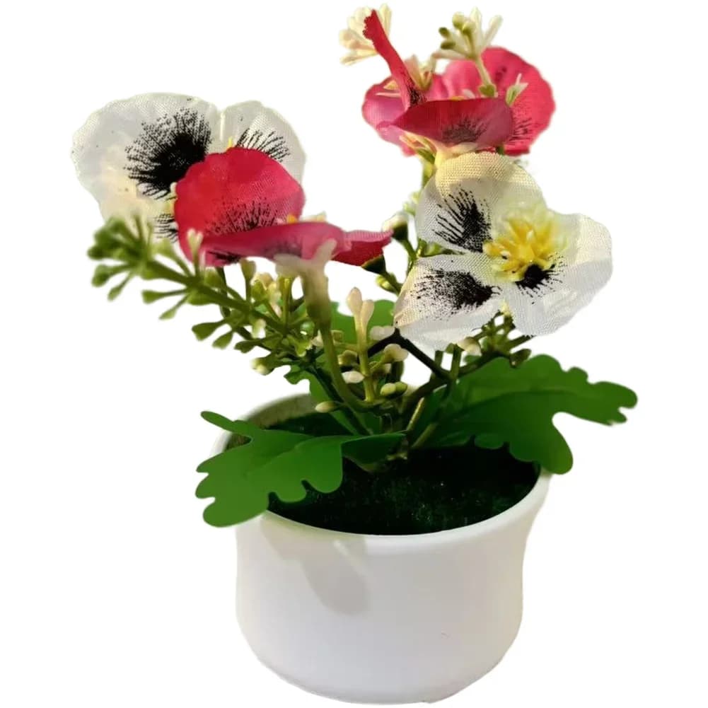 Artificial Phalaenopsis Orchid Potted Plant For Tabletop Use In For Home Office Living Room And Bedroom Spaces