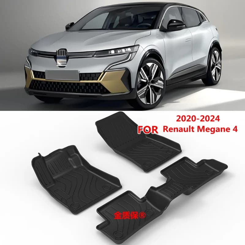 Use for 2020-2024 Renault Megane 4 Carpet AllWeather Megane 4 Luggage Mat Full Set Suitable for Renault Megane Waterproof Mat