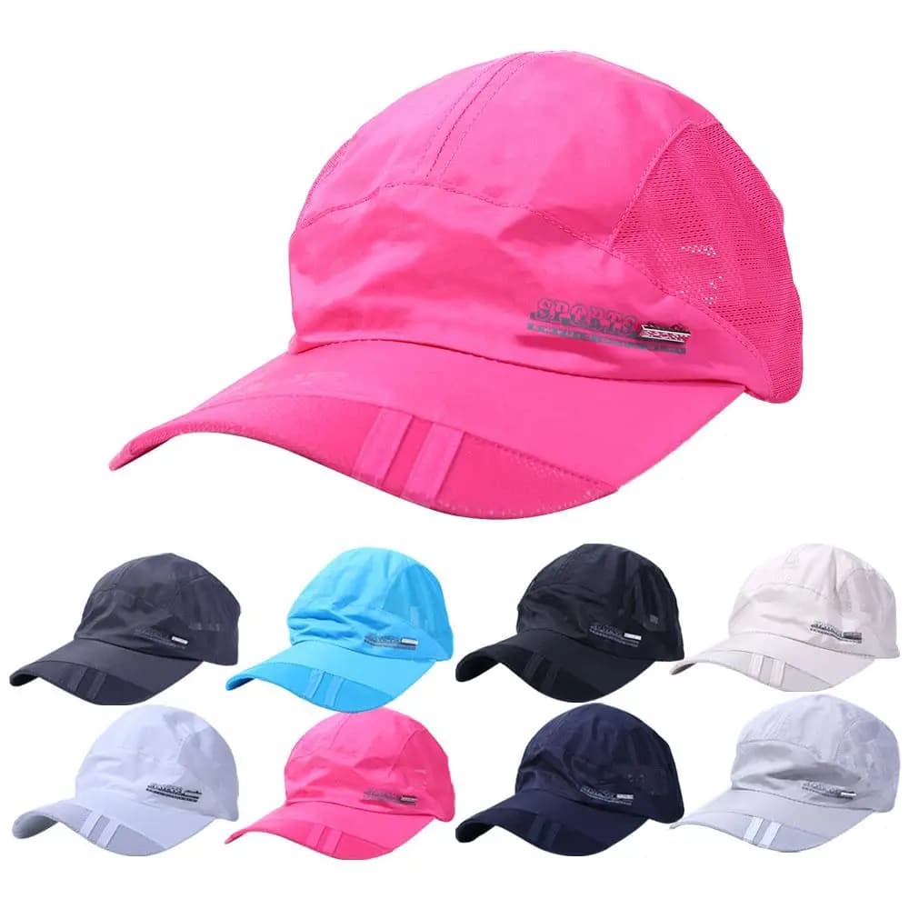 Casual Hollow Adjustable Korean Style Breathable Sun Hat Summer Mesh Caps Baseball Hat Visor Cap Quick Dry Mesh Cap