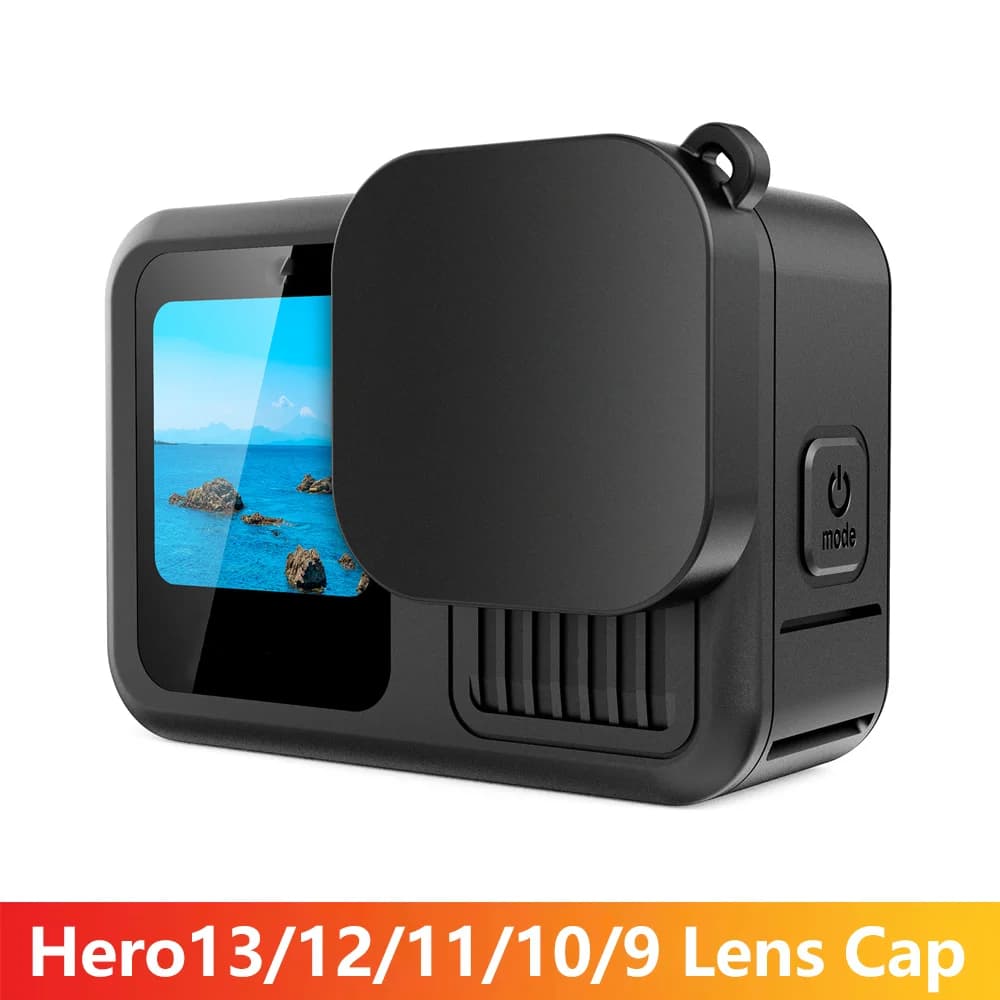 Hero 13/12/11/10/9 Copriobiettivo Tappo protettivo in silicone Copriobiettivo antipolvere per GoPro Hero 13 12 11 10 9 Nero Action Camera Accessori