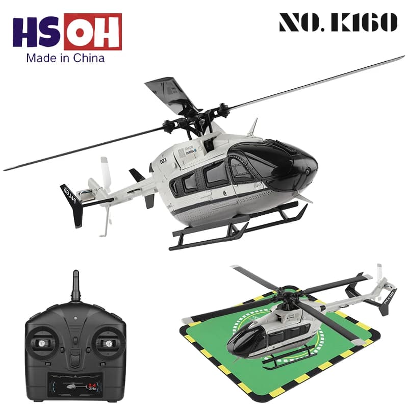Wltoys K160 Rc Elicottero 2.4G 4 Canali 6 Assi Giroscopio Motore Brushless Aereo di Controllo Remoto EC-145 Simulazione Aerei Giocattoli
