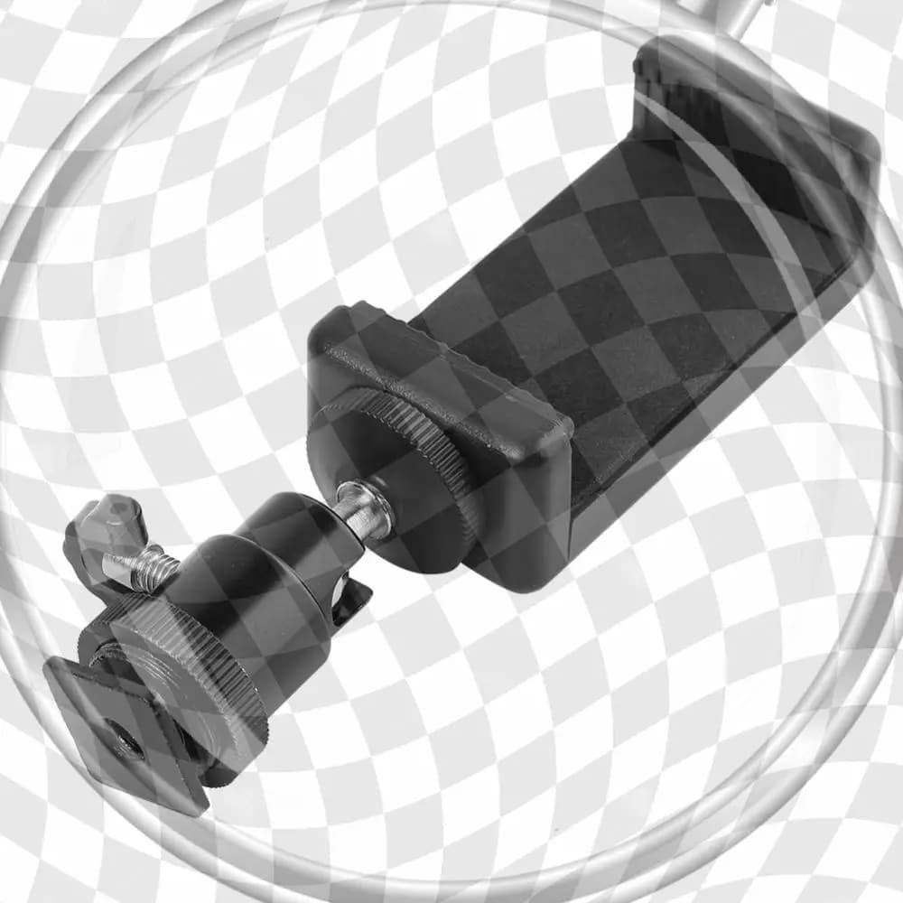 Mobile Phone Clip Holder Lightness and Portability No Space Occupy 360 Ball Head Hot Shoe Adapter Mount for Camera Tripod