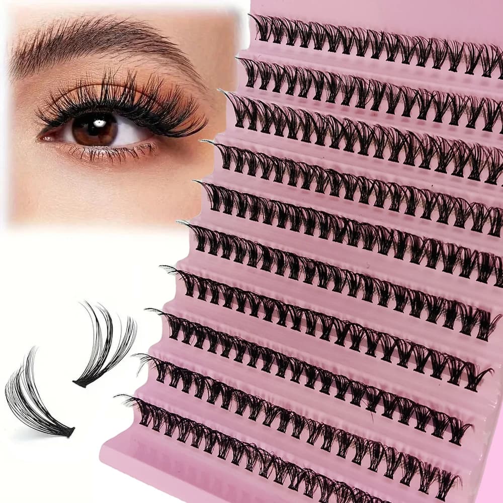 Eyelash Cluster 200 pieces DIY Eyelashes Individual appearance natural eyelash extension 8-16MM D Curl Individuals eyelashes