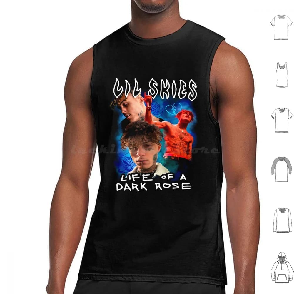 Lil Skies Life Of A Dark Rose Camicia Canotte Canottiera senza maniche Lil Skies Life Of A Dark Rose