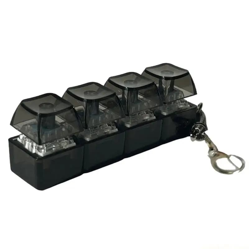 1PC tastiera meccanica interruttori tester portachiavi antistress 4/9 tasti opzionale