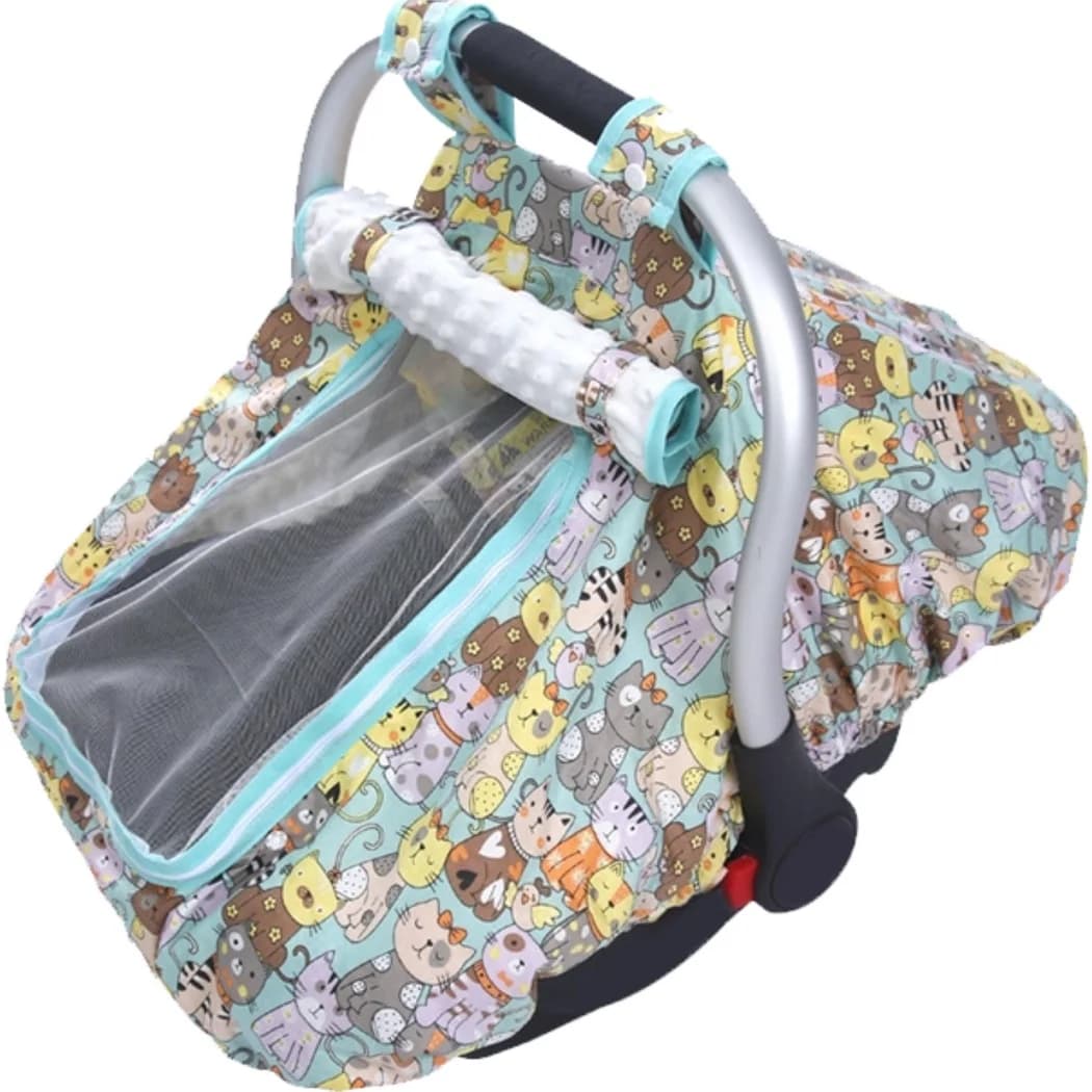 Waist Cover for stroller Breathable sweater Anti-wind Cover for baby car Seat for universal crib with car seat cover with button hinge