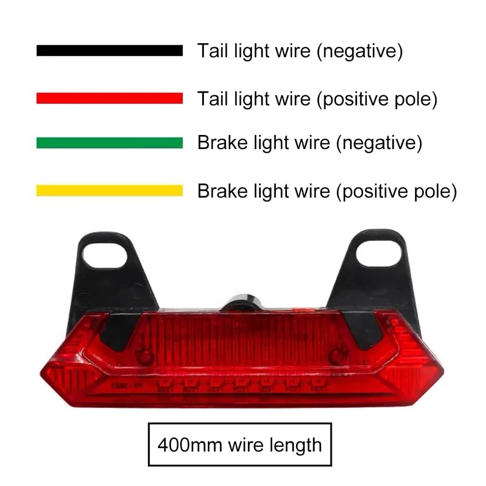 E-bike Tail Light Ultra Bright Night Cycling Safety Warning Lamp LED Electric Bike Warning Light Safety Warning Bicycle Light
